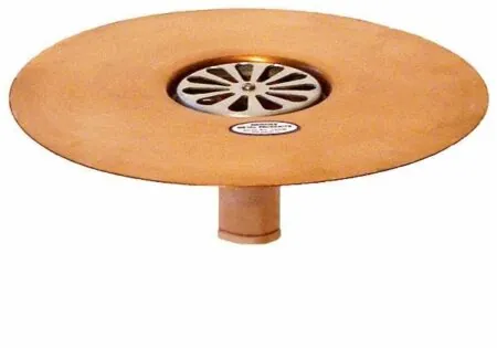 Spun Copper Deck Drain No Hub TPO