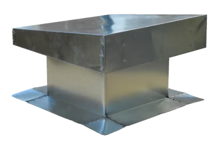 BUR Flat Top Vent by Menzies provides proper roof ventilation while sturdy enough to carry an adult's weight. 